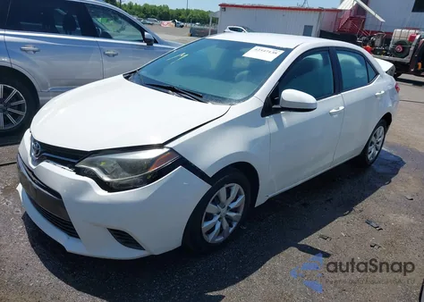 2015 Toyota Corolla Le из США, поврежденный, VIN 2T1BURHE6FC417865